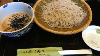 コシのあるお蕎麦