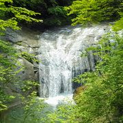恵庭渓谷のひとつ「白扇の滝」