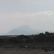 廊下からは高崎山?が見えました。