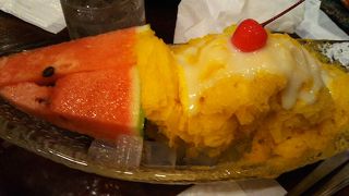 マンゴーかき氷