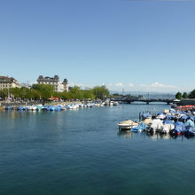 ミュンスター橋から臨む湖