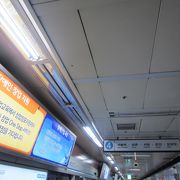 地下鉄でソウル駅まで行きました