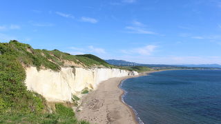 白亜の断崖の景色がすばらしい