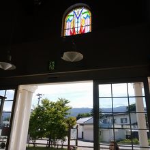 駅舎内＠ステンドグラス