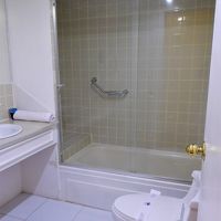 バスタブもあり、温度や水量も満足