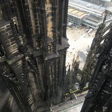 大聖堂最上部から見下ろす