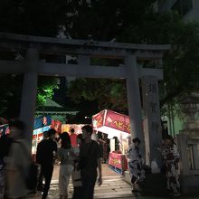 夜の須賀神社