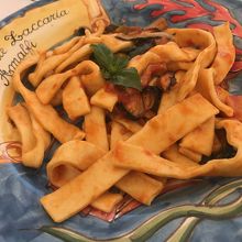 マッシュルームのリングイネ