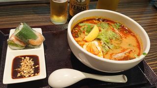 トムヤムフォー辛くないけどおいしかったです。