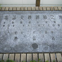 電話交換創始の地 