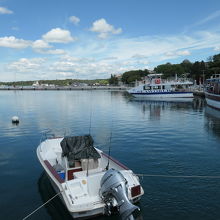 マリーナから見たプーラ港の光景