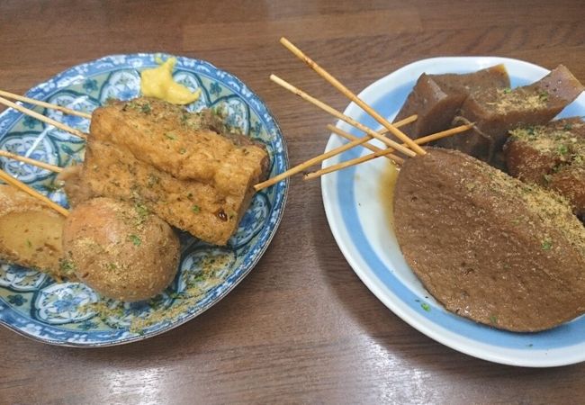 レトロな雰囲気、おでんは美味しい