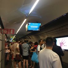 テルミニ駅のホーム