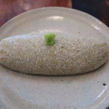 わさびが美しいそばがき