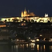 塔の上からプラハ城など一望