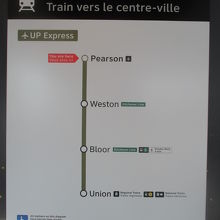 UP Expressの路線図