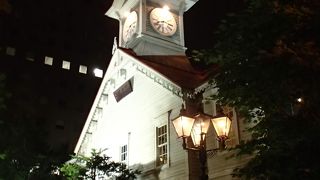 夜の時計台が素敵！