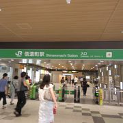 神宮球場へのJRの駅です
