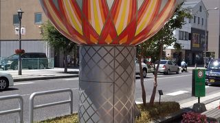 松本中心部にある手鞠時計