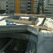 宮下公園交差点の上部