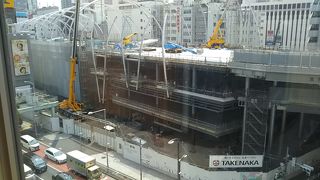 新宮下公園は、大分、工事が進捗しています。