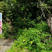 「平和の塔」への入口