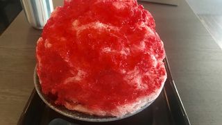 天然氷のかき氷