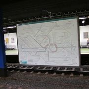 フランクフルト中央駅まで乗りました