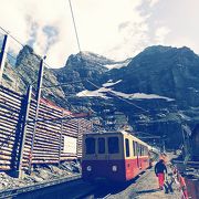 ユングフラウ鉄道に乗って