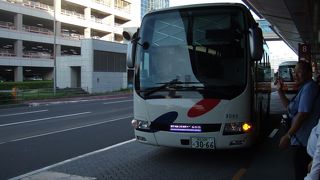 リムジンバスは珍しく遅延