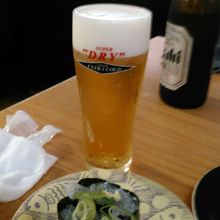 お寿司とビール