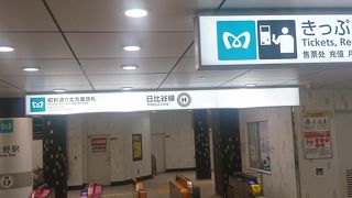 北千住と中目黒間の地下鉄