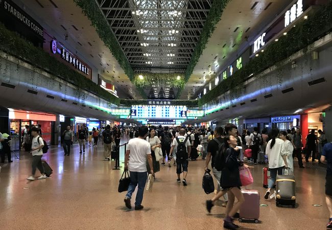 大きな駅です