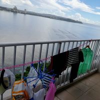 洗濯ひも持参するといっぱい干せます
