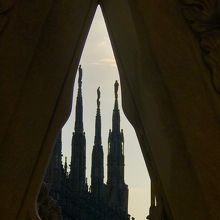 夕刻の陰影も美しい