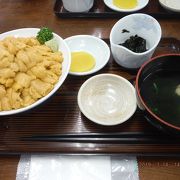 うにの盛りが良いのでリーズナブルに美味しいうに丼をたべるならばここもおすすめ