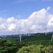圧巻の風力発電