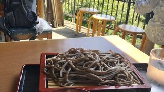 いい景色を見ながらのお蕎麦