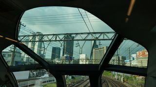 名古屋駅に近づく間際の圧巻の光景