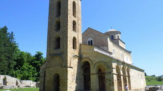 修道院の中の見事なフレスコ画