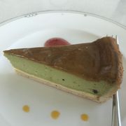 海を眺めながらのチーズケーキ