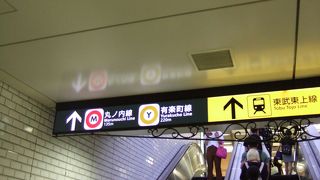 副都心線から池袋での乗り換えは歩きます