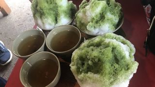 暑さでくらくら、赤福氷で助かった～。