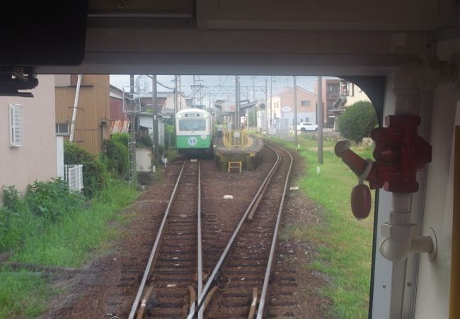 島式ホームの交換駅