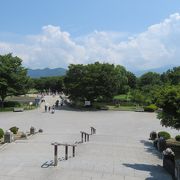 スマートIC兼道の駅の隣に広がる大きな公園