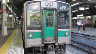 普通列車の東北縦断で便がよい