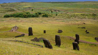モアイの切り出し場