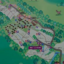 サイトマップ。区画サイトは左上