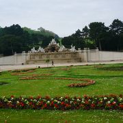 シェーンブルン宮殿の庭園にある噴水