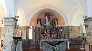 大谷石をふんだんに使った教会！